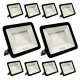 Kit 10 Luminária Mini Refletor Led 300w Branco Frio 6500k
