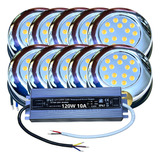 Kit 10 Luminaria Piscinas Led 15w