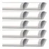 Kit 10 Luminária Slim Linear Sobrepor Led 36/40w 120cm 6500k Cor Branco 110v/220v