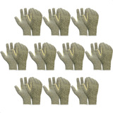 Kit 10 Luva Anti Corte Kevlar Resistente Alta Temperatura