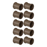 Kit 10 Luva Emenda Cola 1 1 2 50mm Pvc Soldavel Marrom