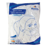 Kit 10 Máscara Descartável Tnt Dupla Branca Emb 100 Unidades