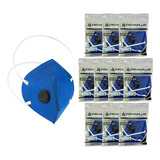 Kit 10 Máscara Respirador Pff2 Com Válvula Vo Carvão Ativo Pro Agro Hospital Hospitalar N95 Delta Plus