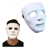 Kit 10 Máscaras Branca Lisa Sem Face Fantasia Halloween