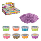 Kit 10 Massinhas De Areia Cinética Com Forminha Pote 60 Gr