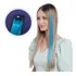 Kit 10 Mechas Aplique Tic Tac Colorido Cor Azul