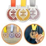 Kit 10 Medalhas Honra Ao Mérito 50mm Acrílico Com Fita Bronze
