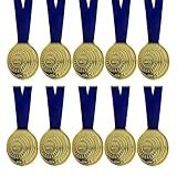 Kit 10 Medalhas Honra Ao Mérito Ouro Prata Bronze 4 3cm Aço Cor Ouro