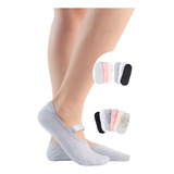 Kit 10 Meia Sapatilha Antiderrapante Pilates Yoga Feminina