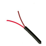 Kit 10 Metros Cabo Manga 2 Vias 26awg Preto Sem Blindagem