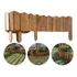 Kit 10 Metros Cerca De Jardim Madeira Limitador Divisor