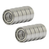 Kit 10 Micro Rolamento 624 Zz 4x13x5mm