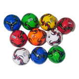 Kit 10 Mini Bola Futebol Infantil Couro Sintético Número 2