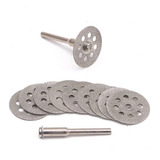 Kit 10 Mini Disco Diamantado 22 Mm Micro Retifica