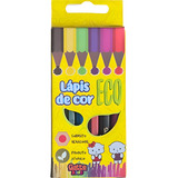 Kit 10 Mini Lápis De Cor 6 Cores Para Kits Lembrancinhas