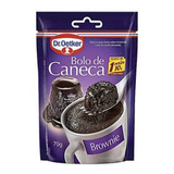 Kit 10 Mistura Para Bolo De Caneca Sabor Brownie Dr Oetker
