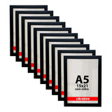 Kit 10 Molduras A5 15x21 Acetato Quadro Foto Diploma Poster