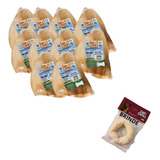 Kit 10 Mordedor Orelha Bovina Dip Dog Desidratada brinde