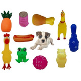 Kit 10 Mordedores Brinquedo Diversos P Cachorros Pequenos