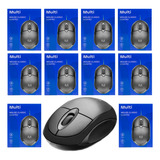 Kit 10 Mouse Óptico Usb 1200dpi Preto Atacado Revenda