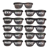 Kit 10 Oculos Frases