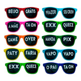 Kit 10 Oculos Frases Divertidas Sortidas Festa Balada