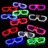 Kit 10 Oculos Led Pisca Neon Eventos Balada Rave Show