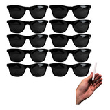 Kit 10 Oculos Lente Preto Caneta Giz Festa Balada Eventos