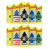 Kit 10 Odorizador Automotivo Little Trees Aromatizante Eua