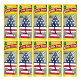 Kit 10 Odorizador Automotivo Little Trees Eua Vanilla Pride