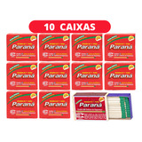 Kit 10 Pacotes De Fósforo Paraná Com 10 Caixas C40 Ecológico