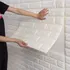 Kit 10 Painéis 3d Tijolo Papel Parede Auto Adesivo Decoração Cor Branco