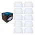 Kit 10 Painel Plafon Embutir Led 18w Quadrado 3000k Branco Quente - Easy