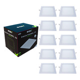 Kit 10 Painel Plafon Luminaria Led Embutir 25w Branco Frio