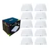 Kit 10 Painel Plafon Sobrepor Led 18w Quadrado 6500k Branco Frio   Easy