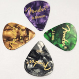 Kit 10 Palhetas Fender Para Violão Guitarra 0 46 0 71mm