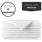 Kit 10 Pano De Chão Branco Grande Saco Duplo Algodão Atacado