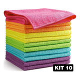 Kit 10 Panos Microfibra