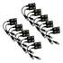 Kit 10 Par Conversor Vídeo Balun Passivo Engate Rápido 8mp Cor Preto Bivolt