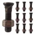 Kit 10 Parafuso Lamina Trator Arado 3 4 X 3 3 4   Porca Unc