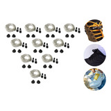 Kit 10 Pares Cadarço Elástico Grosso Branco Tênis Coturno