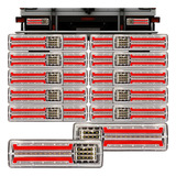 Kit 10 Pares Lanterna Traseira Carreta Caminhão Led 12 24v
