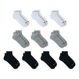 Kit 10 Pares Meia Cano Curto Mash Esportiva Fina Algodão