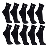 Kit 10 Pares Meia Lupo Adulto Cano Médio