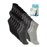 Kit 10 Pares Meias Lupo Masculina Cano Medio Algodão Walk Nf