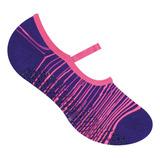 Kit 10 Pares Meias Sapatilha Pilates Feminina Adulto Selene