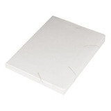 Kit 10 Pastas Elástico Ofício Opaca Poliondas 20mm Polycart Cor Branco