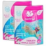Kit 10 Pastilhas Tabletes Cloro 200g Tripla Ação P Piscina