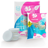Kit 10 Pastilhas Tabletes Cloro 200g Tripla Ação P Piscina