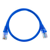 Kit 10 Patch Cord Azul Cat6 100 cobre 40cm